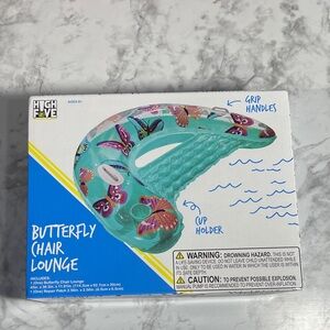 High Five Teal Butterfly Chair Lounge for the Pool, Lake or Beach NWT